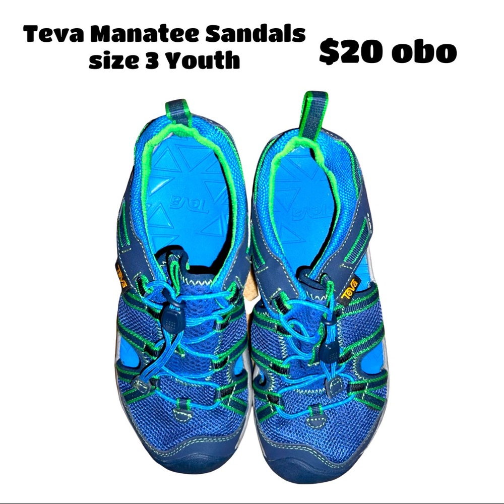 Teva Manatee Sandals Size 3 Youth Excellent $20 obo